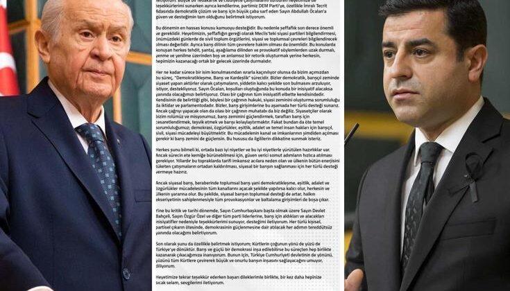 Bahçeli’ye Demirtaş’ın mesajı soruldu! Sözleri çok konuşulur